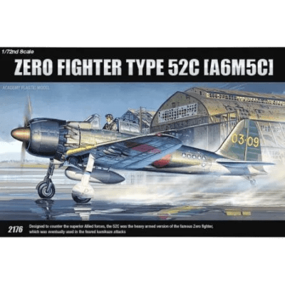 Maquette avion 1/72 - ZERO FIGHTER 52C ACADEMY 12493