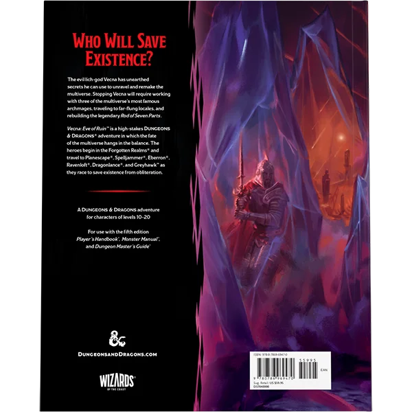 Dungeons & Dragons 5 : Vecna: Eve of Ruin (VO) back