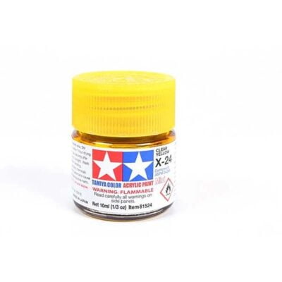 X-24 JAUNE TRANSLUCIDE - Tamiya gamme Acrylic Mini