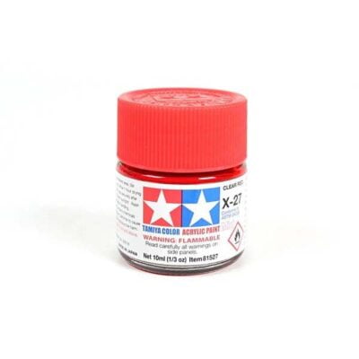X-27 ROUGE TRANSLUCIDE - Tamiya gamme Acrylic Mini