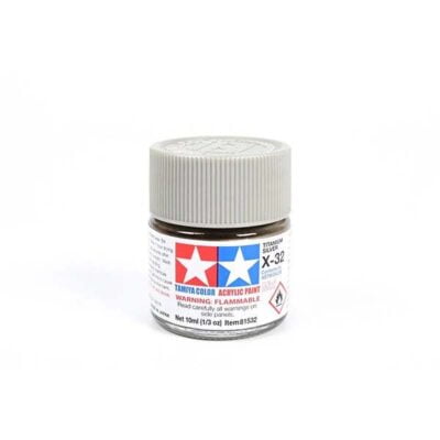 X-32 TITANE ARGENTE - Tamiya gamme Acrylic Mini