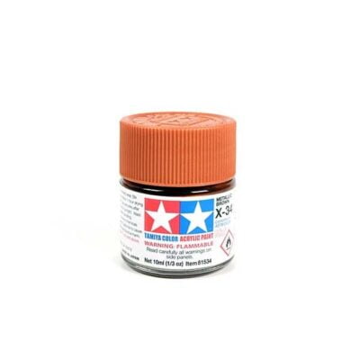 X-34 METAL BRUN - Tamiya gamme Acrylic Mini