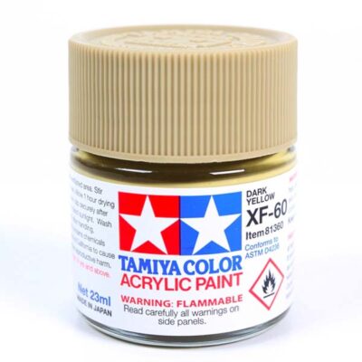XF-60 JAUNE FONCE MAT - Tamiya gamme Acrylic Mini